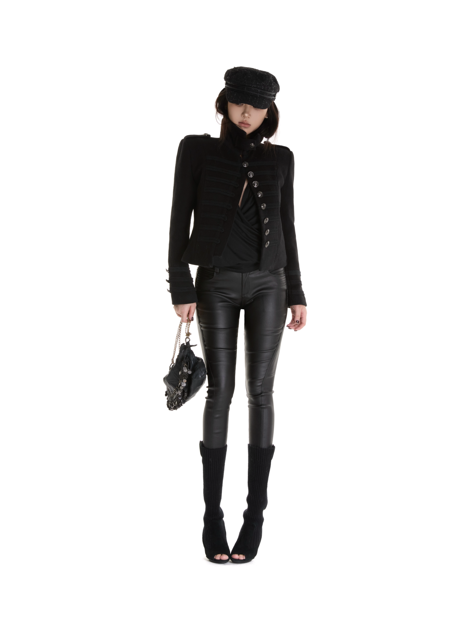 Fitted High-Neck Jacket