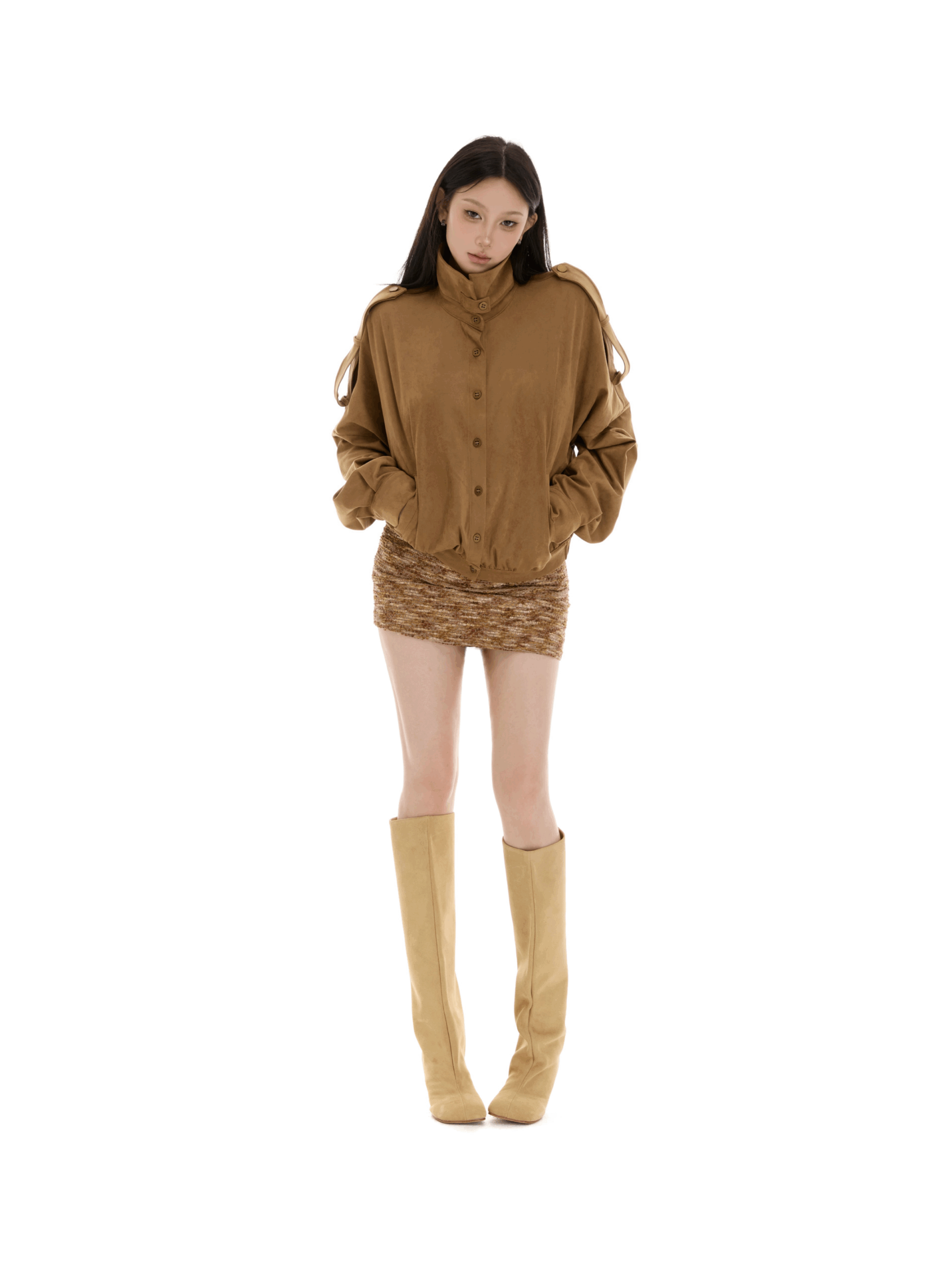 Retro Mallard Suede Short Jacket